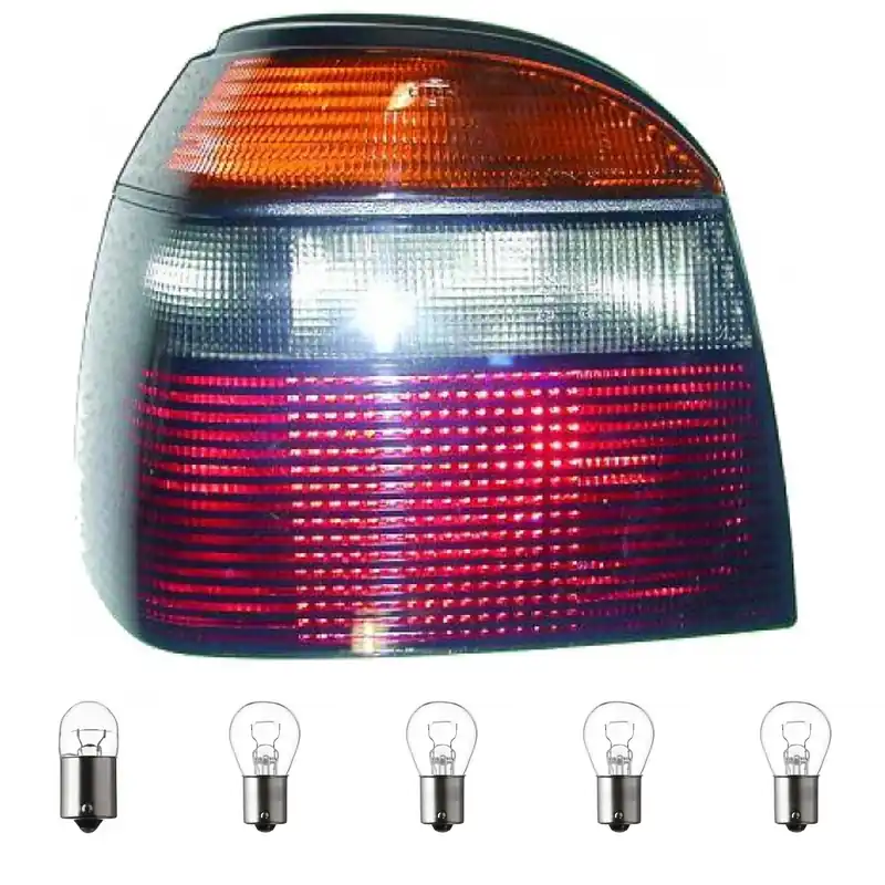Depo / TYC Rückleuchte links passt für VW Golf III Cabrio IV 1H1/1E7 ab 91-97 inklusive Leuchtmittel/Birnen Nur Heute