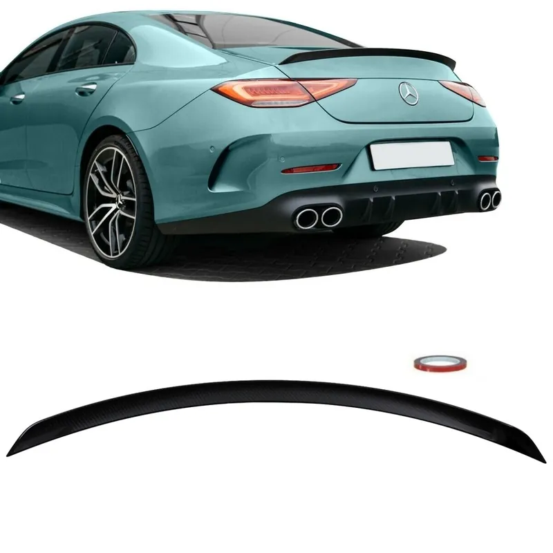 Beliebt Set Heckspoiler Kofferaum Carbon Hochglanz passt für Mercedes W257 CLS ab Bj 2018 nicht AMG 53