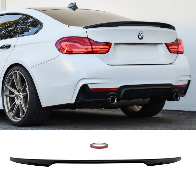 Sport-Performance Heckspoiler / Hecklippe für BMW 4er F36 Gran Coupe in Schwarz Uni 668 mit ABE Bestpreis