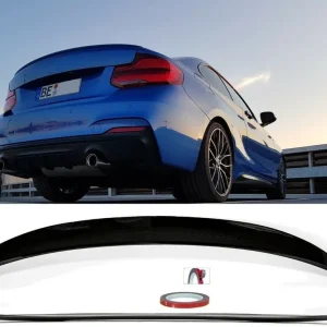 Highlight SET Heckspoiler Kofferraum schwarz glanz 668 für BMW 2er F22 Coupe für M-Paket Umbau Modelle +3M