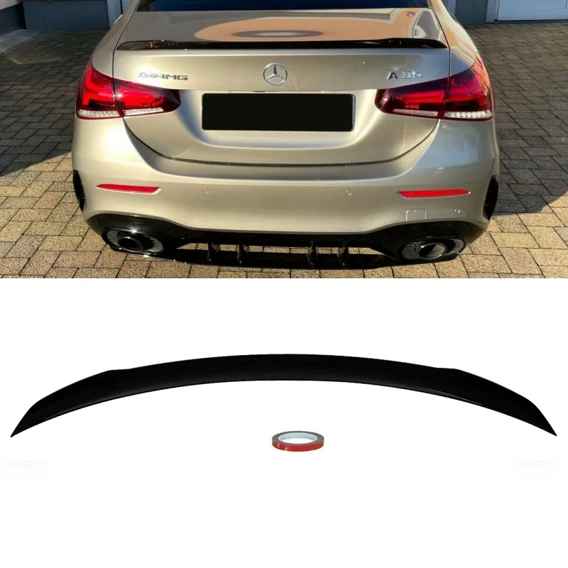 Sport Rear Trunk Lip Roof Spoiler Carbon Gloss+ 3M fits on Mercedes W177 Saloon also A35 AMG Direktkauf