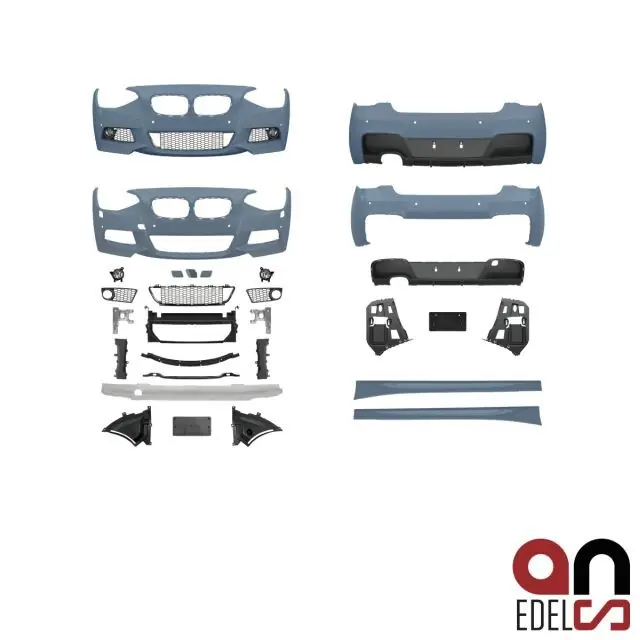 Preisknaller Sport-Paket Bodykit 5-Türer + 2-Rohr Performance Diffusor passt für BMW 1er F20 ab 11-15