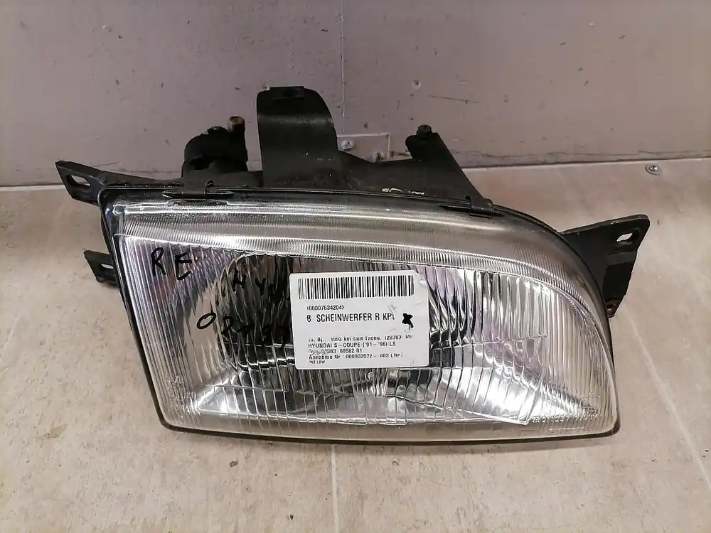 Scheinwerfer, Leuchten gebraucht HYUNDAI S-COUPE (‘91-‘96) Baujahr 1992 Zertifiziert