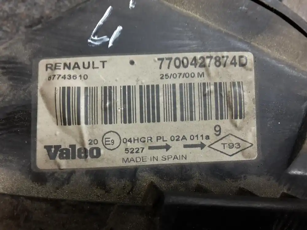 Scheinwerfer, Leuchten gebraucht RENAULT MEGANE/MEG. CLASSIC Baujahr 2000 Billig