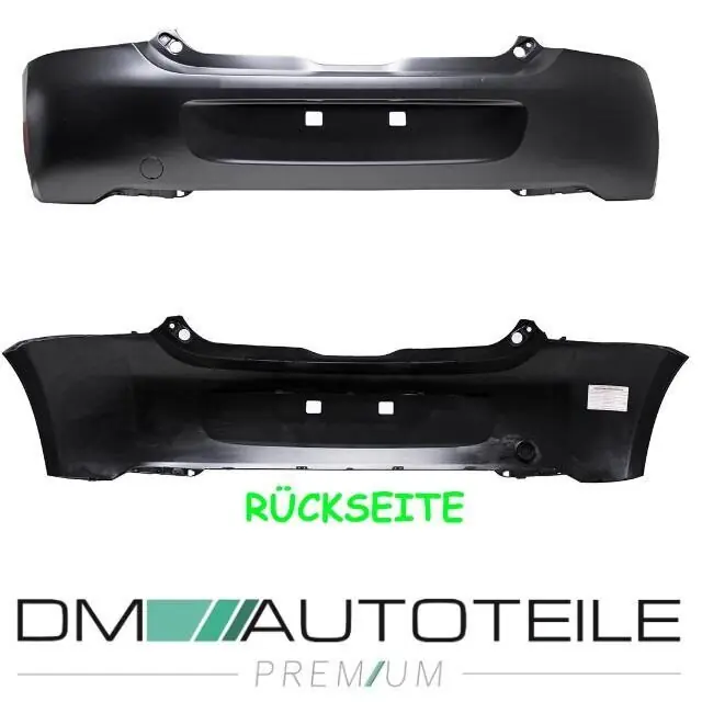 Highlight Smart Forfour 453 Bj.14- Stoßstange Hinten Grundiert mit Abdeckung Zughacken