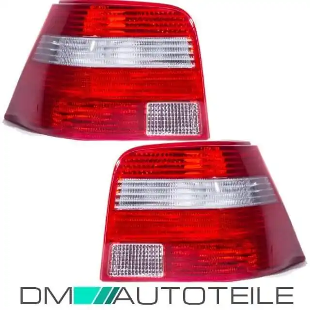 Set VW Golf 4 IV Saloon rear lights red-white 97-03 Bestpreis