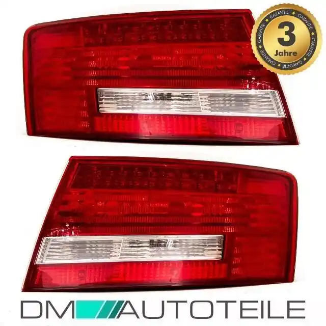 Begrenztes Angebot Set Audi A6 4F Saloon LED rear lights red/white left & right 04-08