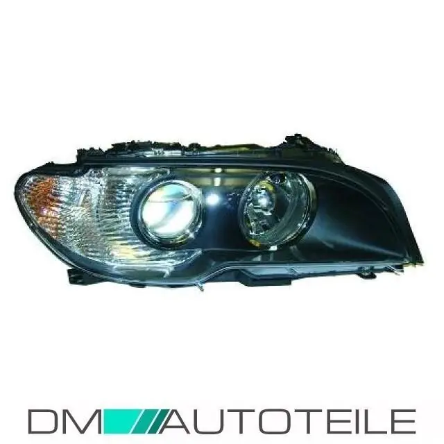 Bosch BI-Xenon headlight right black indicator white fits on BMW E46 Convertible Coupe 03-06 Neue Ware