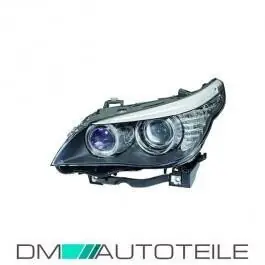 Bi-Xenon Headlight Left D1S 07-10 Hella fits on BMW E60 E61 LCI Saloon Estate Echt
