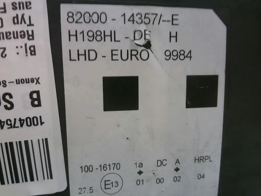 Mega-Angebot Scheinwerfer, Leuchten gebraucht RENAULT VEL SATIS Baujahr 2003