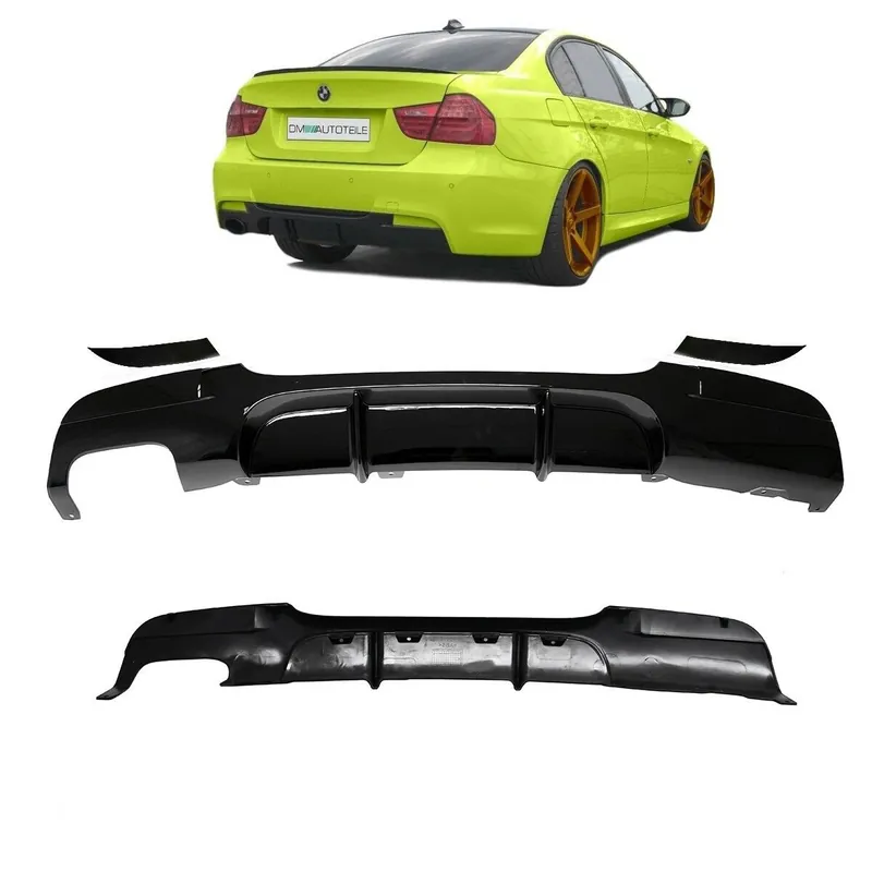 Preiswert Sport-PERFORMANCE Rear Diffusor BLACK GLOSS fits on M Sport BMW E90 E91 316-330