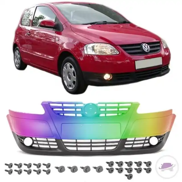 VW Fox 5Z1 Front Bumper 05-10 for fog lights PAINTED Sonderangebot