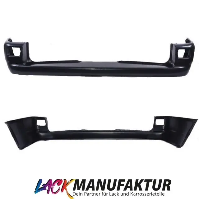 Set PAINTED VW Transporter T4 rear Bumper 96-03 Black smooth Nur Heute