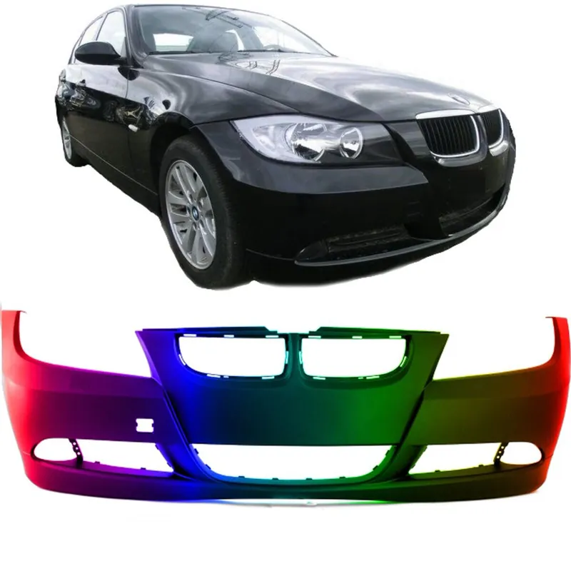 Online Kaufen Set PAINTED BMW E90 E91 Limo/Estate Front Bumper primed 05-08 without Headlamp washer system / Park Assist