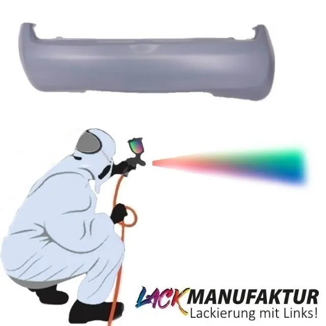 Neue Ware PAINTED Nissan Micra K12 Pre Facelift Rear Bumper ABS 02-05