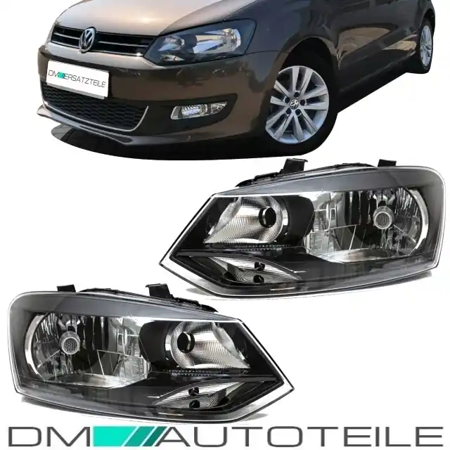 Halogen Scheinwerfer vorne H4 SET passt für VW Polo V 5 (6R) ab 2009-2014 Echt