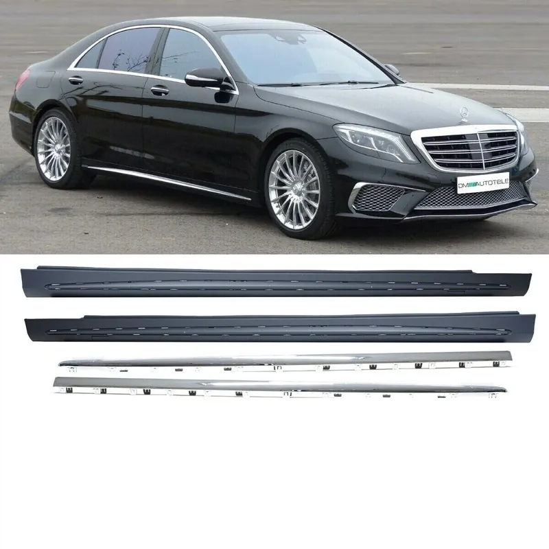 Preisreduziert Mercedes S-Class W222 Side Skirts long version + accessories for S63 AMG