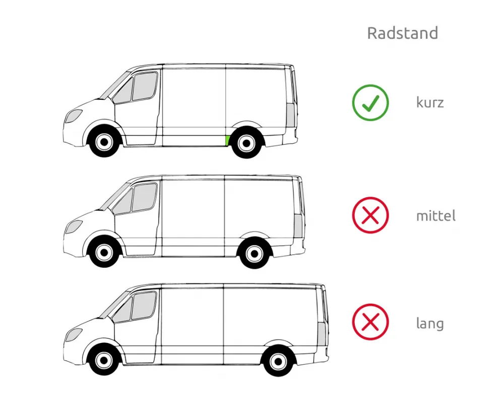 Sale Radlauf Hinten Kurz Vorderes Teil Links